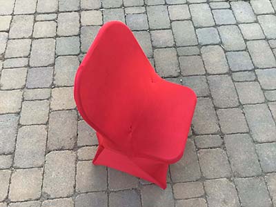 spandex stretch-fitted slip-on chair covers (red)