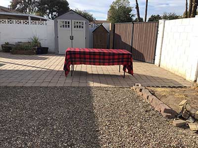 rectangle tablecloths (red/black/gold Christmas plaid) - 60 x 118