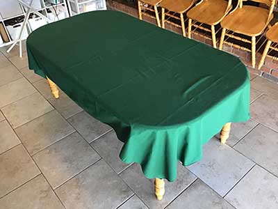 rectangle tablecloths (green, cotton) - 56 x 101