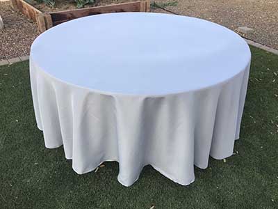 round tablecloths (silver) - 108