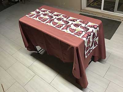 table runners (Groundhog Day groundhogs) - 13 x 72