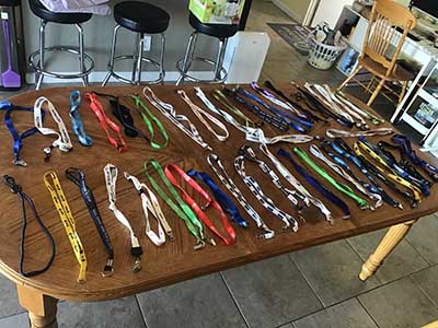 lanyards (more than 40)