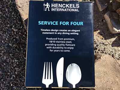 20-piece stainless steel flatware set (Henckels 18/10)