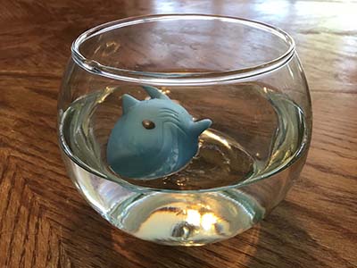 rubber sharks (mini floating bathtub toy)