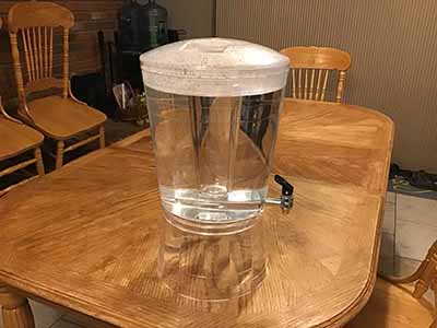 beverage dispenser with ice core (plastic)