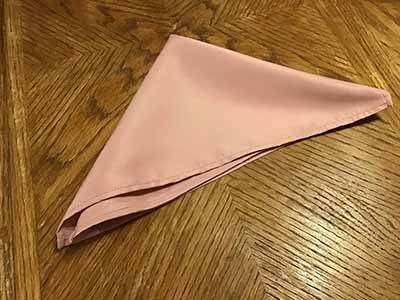 cloth dinner napkins (dusty rose) - 17 x 17