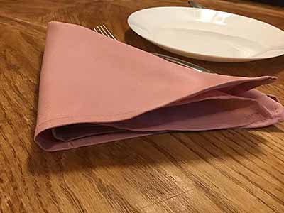 cloth dinner napkins (dusty rose) - 17 x 17