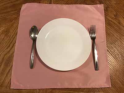 cloth dinner napkins (dusty rose) - 17 x 17