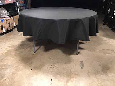 round tablecloths (black) - 90