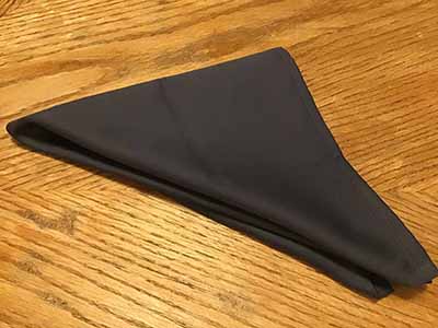 cloth dinner napkins (dark grey) - 18 x 18