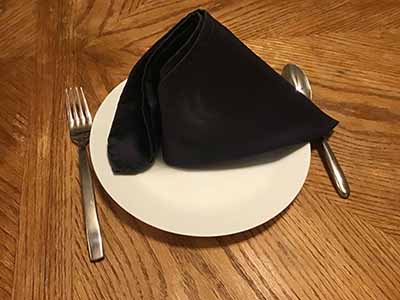 cloth dinner napkins (dark grey) - 18 x 18