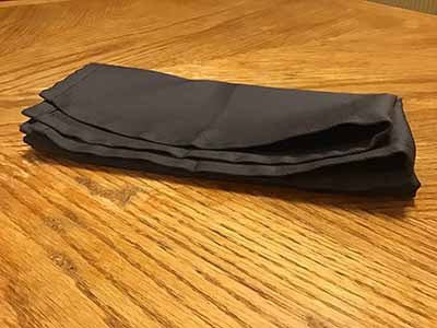 cloth dinner napkins (dark grey) - 18 x 18