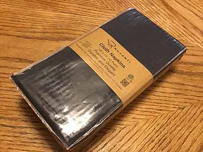cloth dinner napkins (dark grey) - 18 x 18