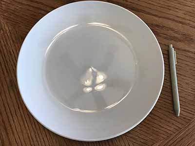 serving platter / large dinner plate (white, Royal Norfolk)