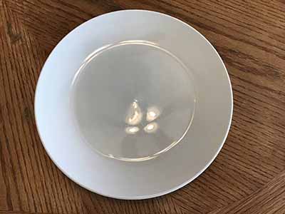 serving platter / large dinner plate (white, Royal Norfolk)