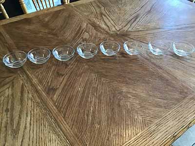 small glass bowls