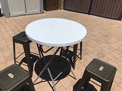 bar stools (black, metal) - 30 high
