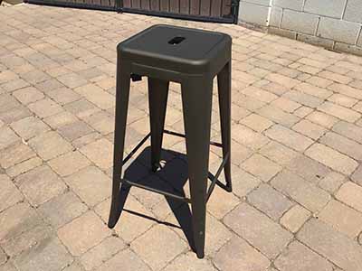 bar stools (black, metal) - 30 high