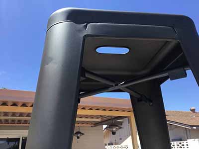 bar stools (black, metal) - 30 high
