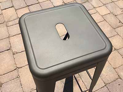 bar stools (black, metal) - 30 high