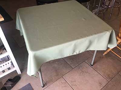 square tablecloths (sage green) - 54