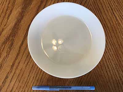 glass salad plates (white, Otfast) - 7 1/2”