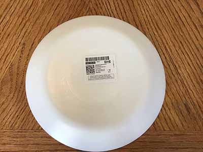 glass salad plates (white, Otfast) - 7 1/2”