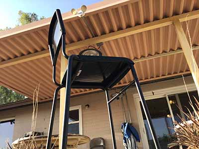 bar stools (steel/plastic, black, with backrest) - 30 high
