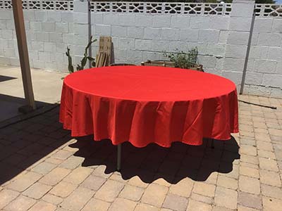 6 foot round tables