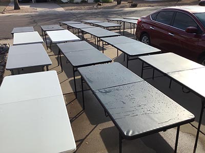 6 foot rectangle tables