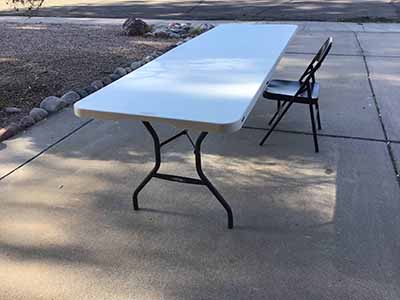 folding chairs (steel, black)
