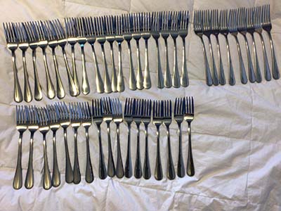 stainless steel dinner forks