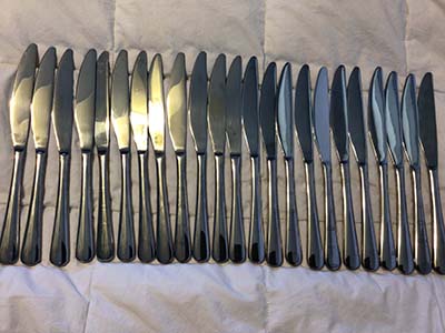 stainless steel dinner knives