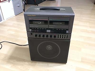 karaoke machine / amplified sound system (Radio Shack)