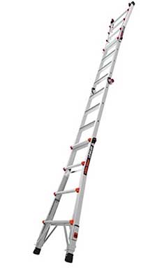 Little Giant Leveler (ladder; can reach up to 18 ft.)