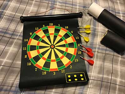 magnetic dart board (2-sided)