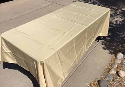 rectangle tablecloths (champagne) - 60 x 102