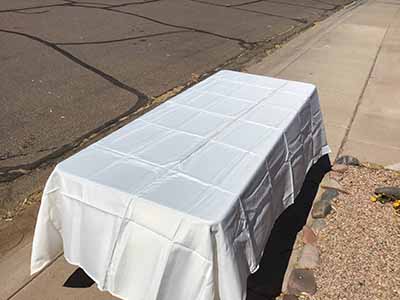 rectangle tablecloths (ivory) - 60 x 102