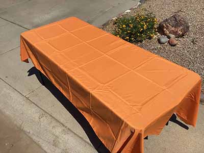 rectangle tablecloths (orange) - 60 x 102