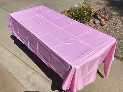 rectangle tablecloths (pink) - 60 x 102