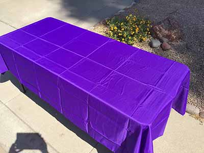 rectangle tablecloths (purple) - 60 x 102