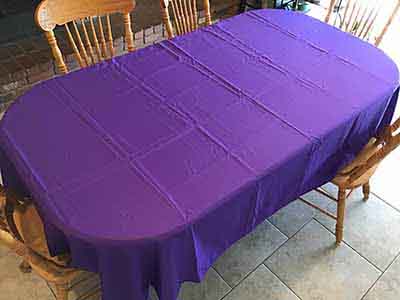 rectangle tablecloths (purple) - 60 x 102