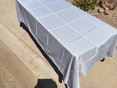 rectangle tablecloths (silver) - 60 x 102