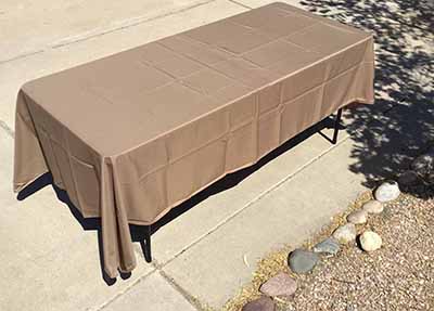 rectangle tablecloths (taupe) - 60 x 102