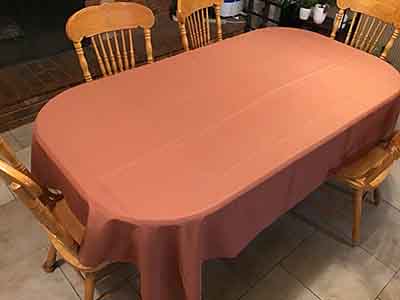 rectangle tablecloths (terracotta/rust) - 60 x 102