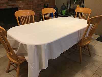 rectangle tablecloths (white) - 60 x 102