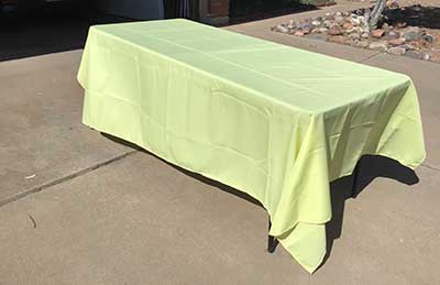 rectangle tablecloths (yellow) - 60 x 102