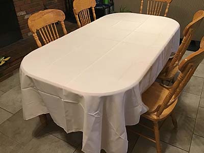 rectangle tablecloths (blush / rose gold) - 60 x 102