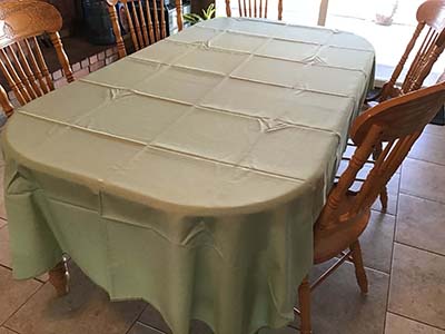 rectangle tablecloths (sage green) - 60 x 102