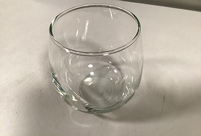 stemless red wine glasses (Libbey, 16 3/4 oz.)